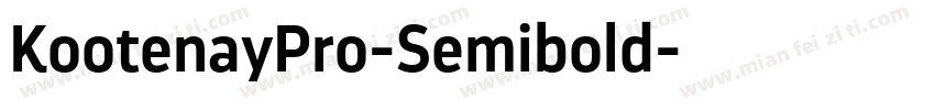 KootenayPro-Semibold字体转换