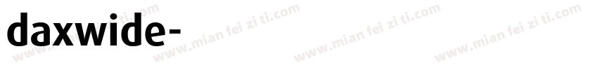 daxwide字体转换