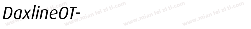 DaxlineOT字体转换