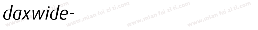 daxwide字体转换
