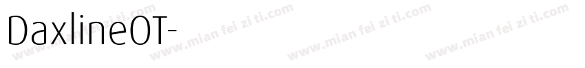 DaxlineOT字体转换