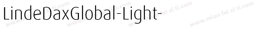 LindeDaxGlobal-Light字体转换