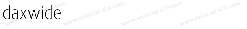 daxwide字体转换