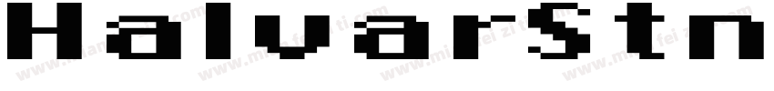 HalvarStnclBreit字体转换
