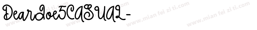 DearJoe5CASUAL字体转换