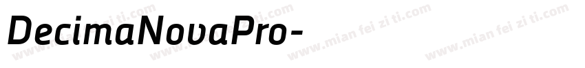 DecimaNovaPro字体转换
