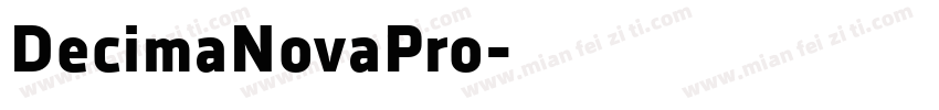 DecimaNovaPro字体转换