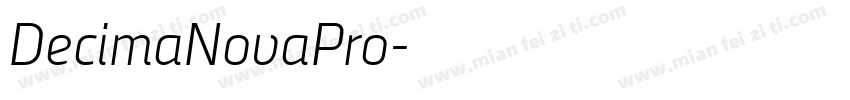 DecimaNovaPro字体转换