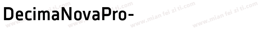 DecimaNovaPro字体转换