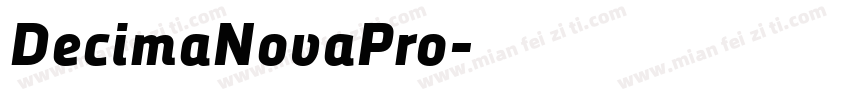 DecimaNovaPro字体转换