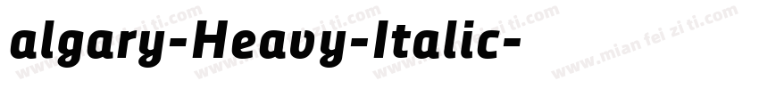 algary-Heavy-Italic字体转换