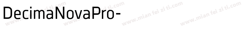 DecimaNovaPro字体转换