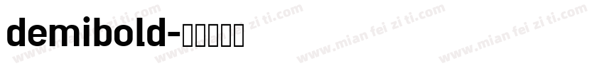 demibold字体转换