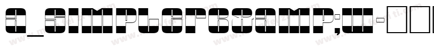 a_SimplerB&W字体转换