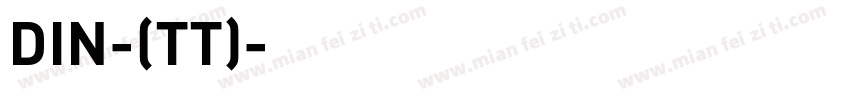 DIN-(TT)字体转换