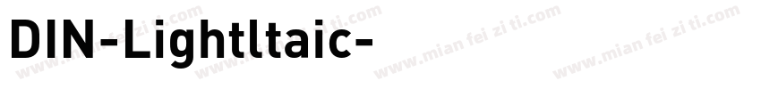 DIN-Lightltaic字体转换