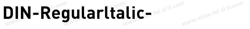 DIN-Regularltalic字体转换