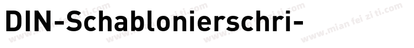 DIN-Schablonierschri字体转换