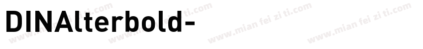 DINAlterbold字体转换