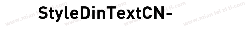赫思StyleDinTextCN字体转换