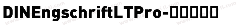 DINEngschriftLTPro字体转换