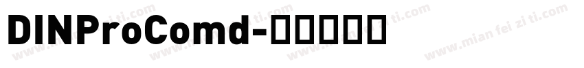 DINProComd字体转换