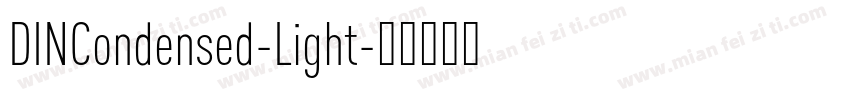 DINCondensed-Light字体转换