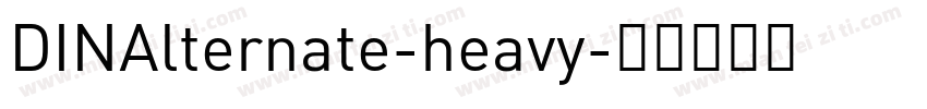 DINAlternate-heavy字体转换