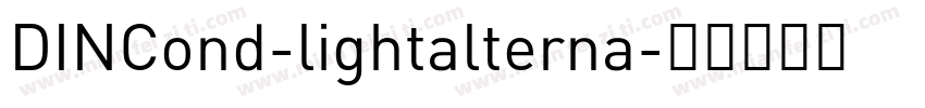 DINCond-lightalterna字体转换