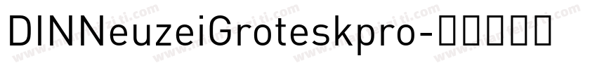 DINNeuzeiGroteskpro字体转换