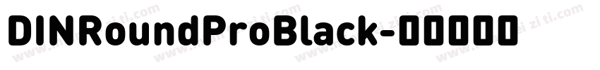 DINRoundProBlack字体转换