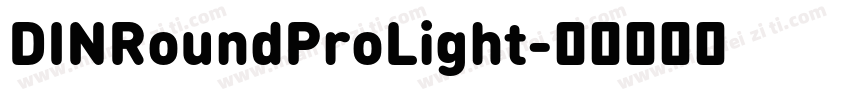 DINRoundProLight字体转换