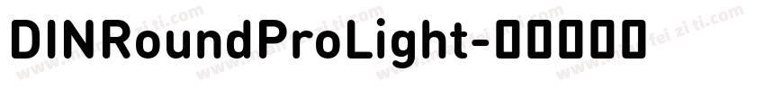 DINRoundProLight字体转换