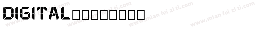 digital字体字体转换