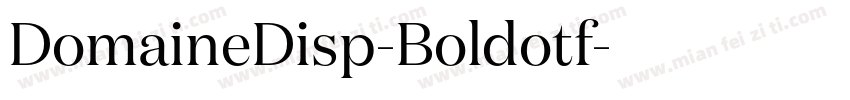 DomaineDisp-Boldotf字体转换