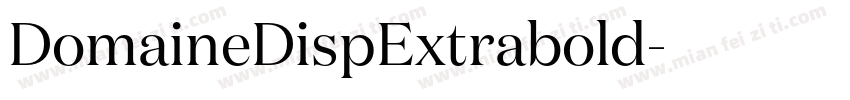 DomaineDispExtrabold字体转换