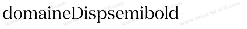 domaineDispsemibold字体转换