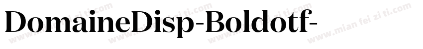 DomaineDisp-Boldotf字体转换