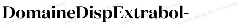 DomaineDispExtrabol字体转换