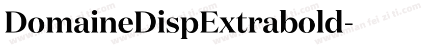 DomaineDispExtrabold字体转换