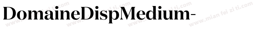 DomaineDispMedium字体转换