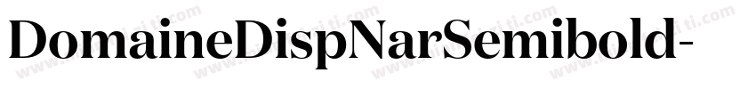 DomaineDispNarSemibold字体转换