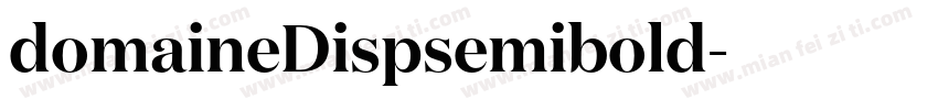 domaineDispsemibold字体转换