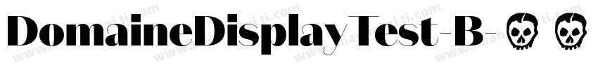 DomaineDisplayTest-B字体转换