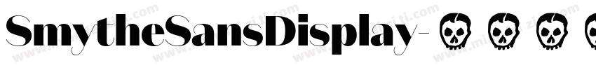SmytheSansDisplay字体转换
