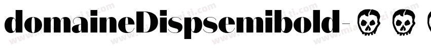 domaineDispsemibold字体转换
