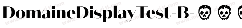 DomaineDisplayTest-B字体转换