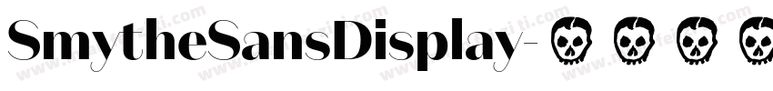 SmytheSansDisplay字体转换