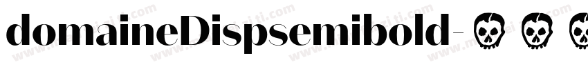 domaineDispsemibold字体转换