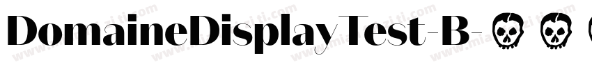 DomaineDisplayTest-B字体转换